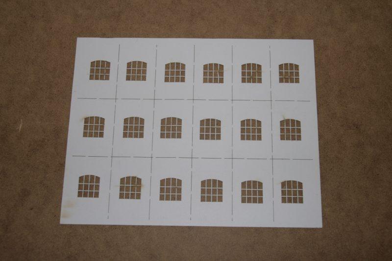 OO Gauge Warehouse Windows (20mm x 19mm)